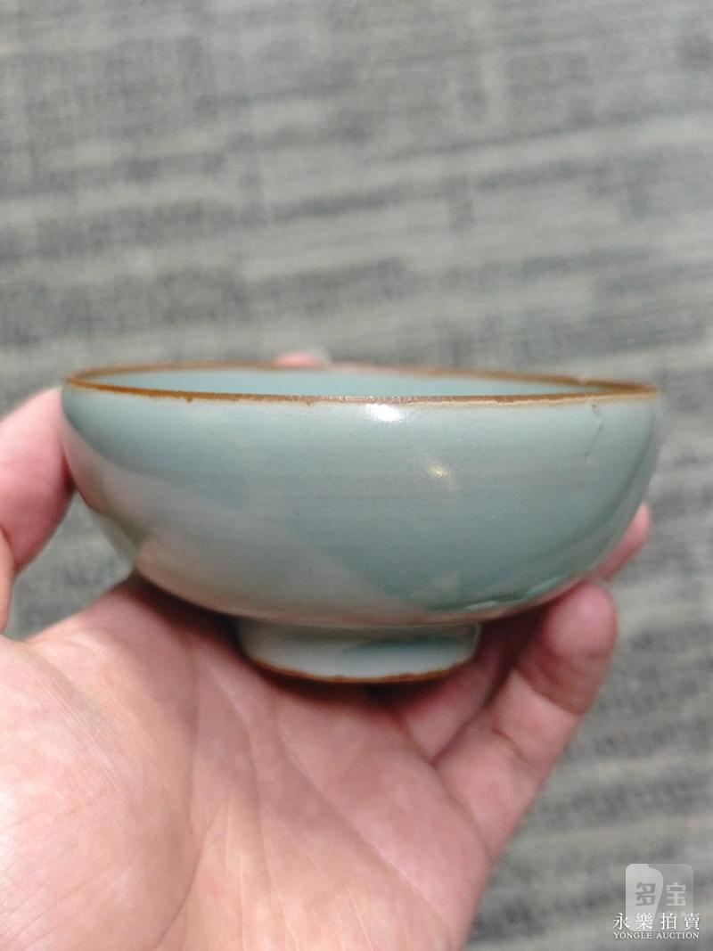 明 龙泉窑粉青釉杯 - 图4